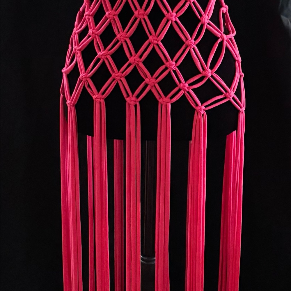 Elegant Pink Knotted Dress
